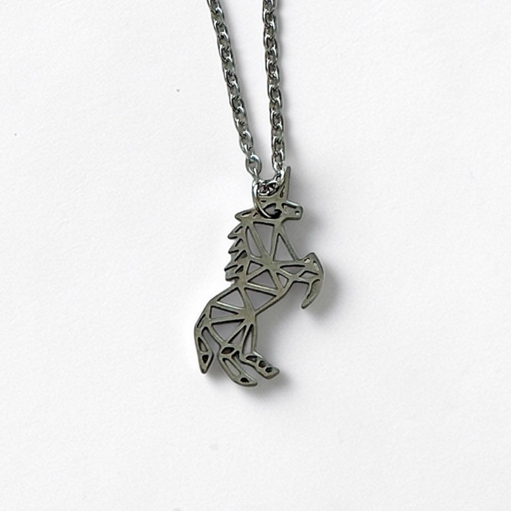 🆕 Unicorn Pendant Necklace-Stainless Steel